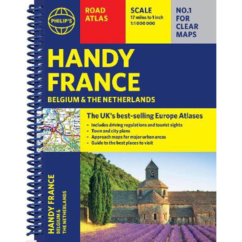 Philip's Handy Road Atlas France, Belgium and The Netherlands: Spiral A5 - Philip's Maps